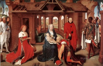 東方三博士の礼拝 1470年 オランダ ハンス・メムリンク Oil Paintings
